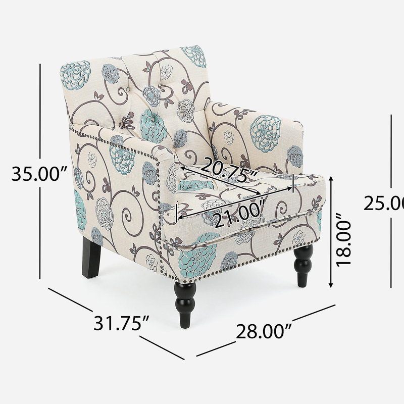 CHAISE CLUB TUFFÉE PAR HARRISON
