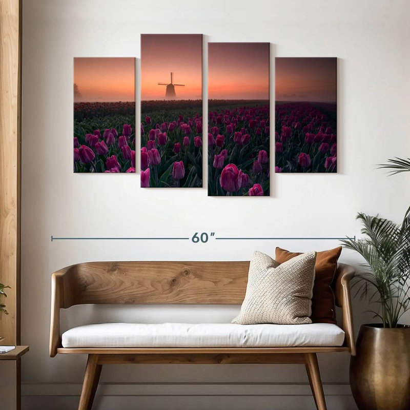 Champ de tulipes hollandais Alvord, H 32 po x l 52 po