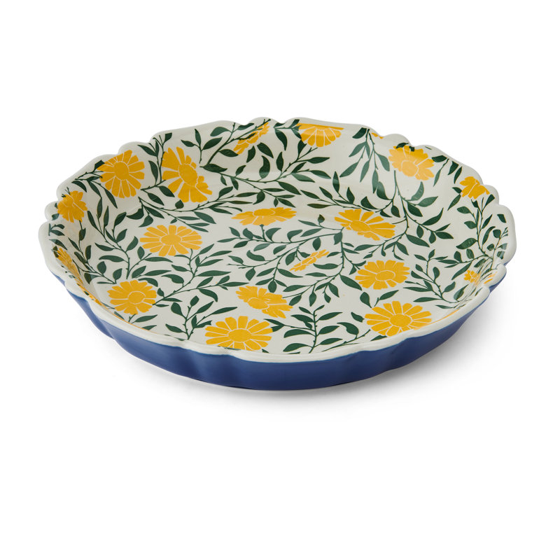 Tranquil Elegance Multi-Color Ceramic Floral Dinnerware Set, Service for 4