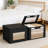 Collapsible Fabric Storage Bins With Lids & Clear Windows - Large Closet Organizer Box With Handles For Shelves, Under Bed, Blankets, Clothes, And Home Organization-2047538115-2047538112