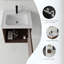 Meuble-lavabo flottant 20 po avec lavabo, porte à fermeture en douceur, lavabo en céramique, contreplaqué-1172499409