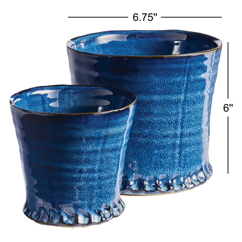 Pampa Handmade Ceramic Pot Planter - Set of 2