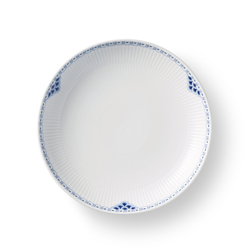Royal Copenhagen Princess Shallow Serving Bowl, 2.3" H x 9.75" W x 9.75" D