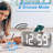 Slim LED Digital Alarm Clock, Mirror Surface for Makeup, with Diming, Large Display, USB Ports-1727156750