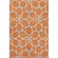 Tapis orange Prisco lavable à la machine de qualité supérieure-454626096