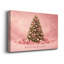 Pink Tree With Shimmering Ornaments Christmas Canvas Wall Art-2057400309