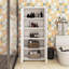 Armoire de rangement avec deux portes pour salle de bain, bureau, tablette réglable