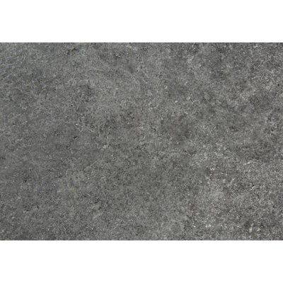 Table d'ordinateur portable pour bureau à domicile avec étagères fonctionnelles - Plateau en stratifié gris de 122 cm (48 po) et structure en métal noir, 4 pieds de bureau contemporains pour poste de travail, rangement ouvert fixe