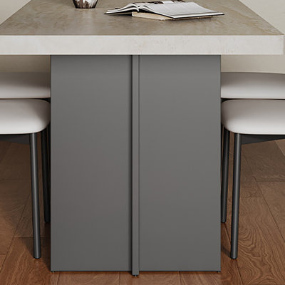 Retro Long Rock Board Dining Table