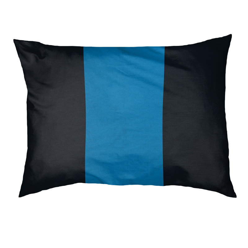 Coussin Detroit, Noir / bleu, Extra Large (50" W x 40" D x 7" H)