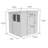 7ft x 6ft Pent Shed - Single Door with Windows