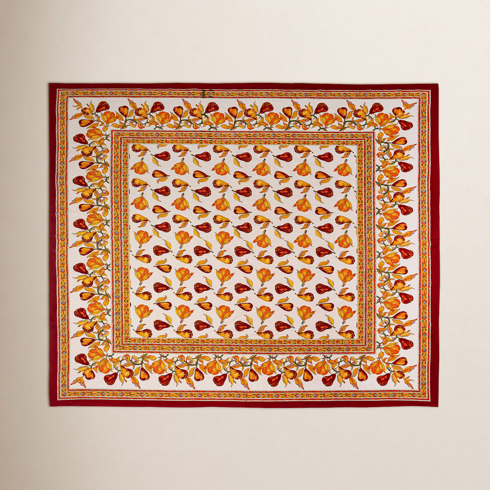 Carla Floral Tablecloth, 59" Square