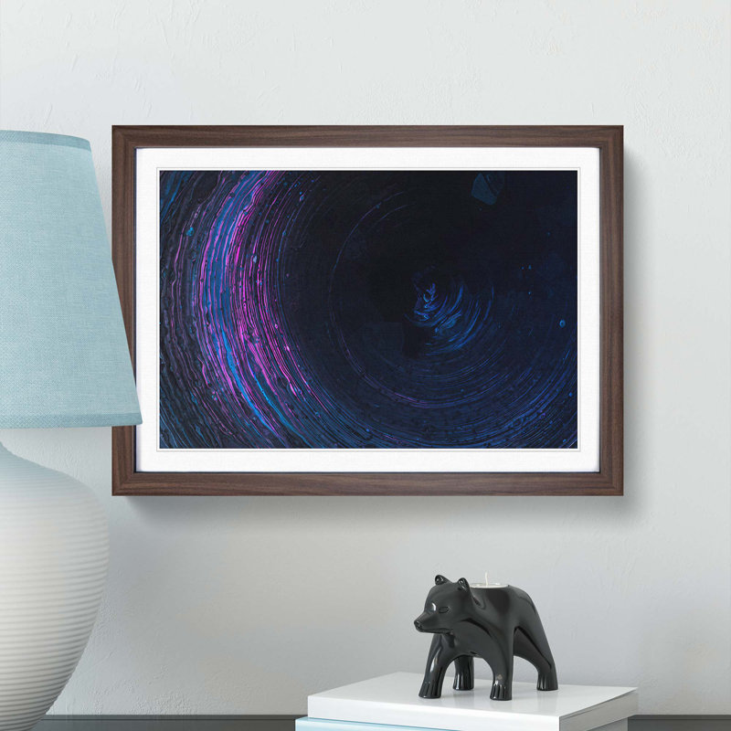 Heading Forward in Abstract - Picture Frame Painting Print, Walnut Framed, 36cm H x 48cm W x 2cm D
