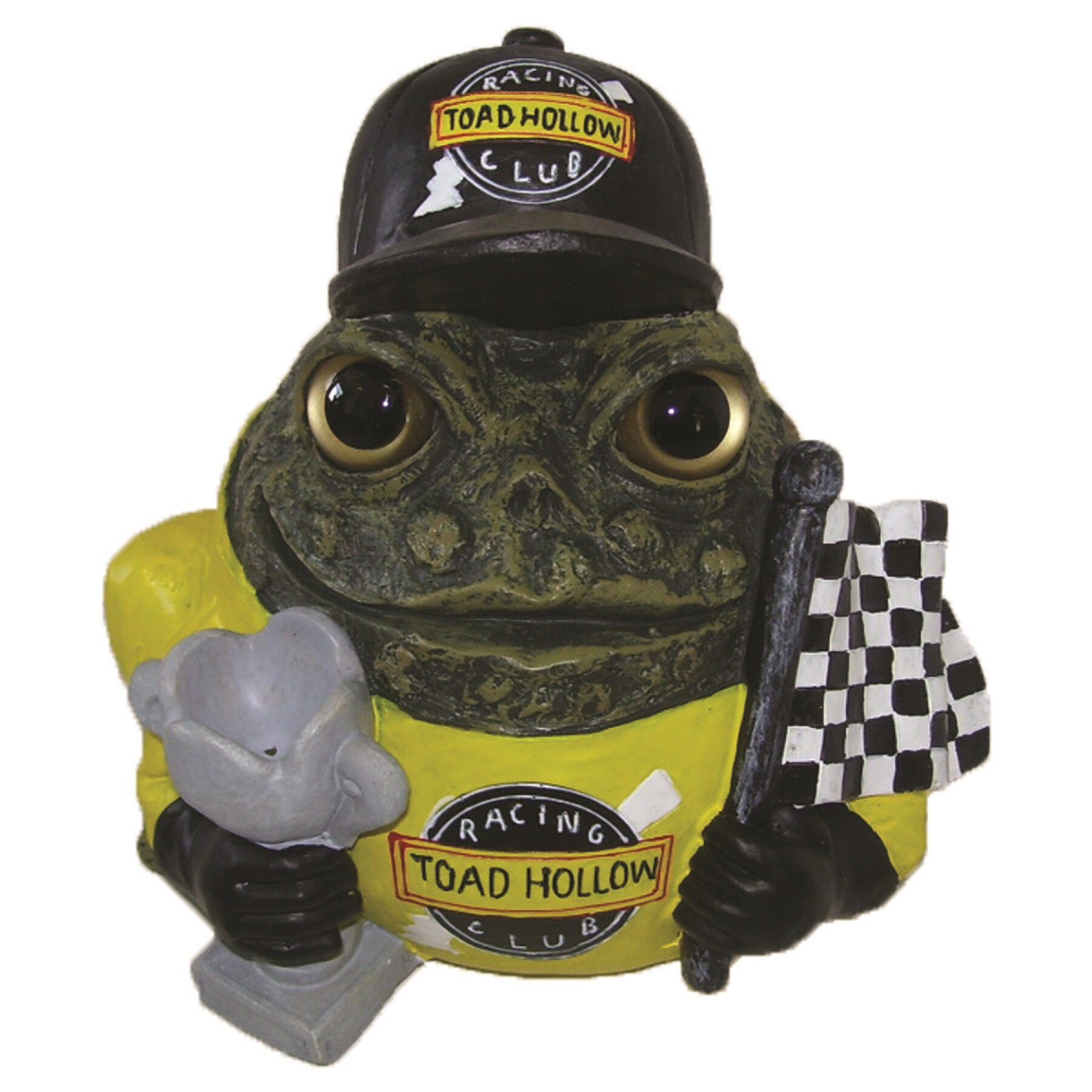 HomeStyles Race Car Driver Character Toad Garden Statue