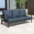 74.8'' 3-Person Metal Outdoor Patio Sofa-1821058588
