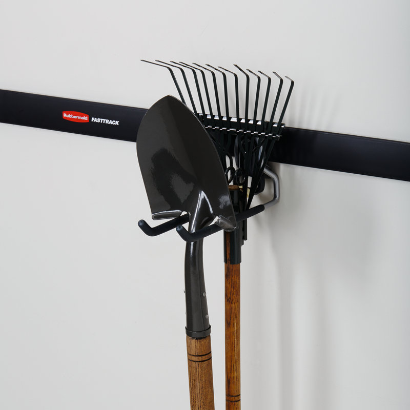 Rubbermaid Fast Track Wall Mounted Garage Storage Utility Multi Hook