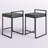 Artu Upholstered Counter Stool with Metal Frame
