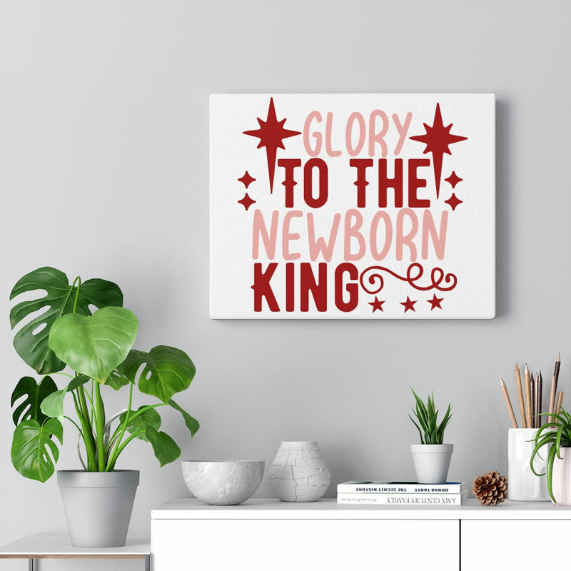 Le nouveau-né - reproduction sur toile tendue, H 18 po x l 24 po x P 1,25 po