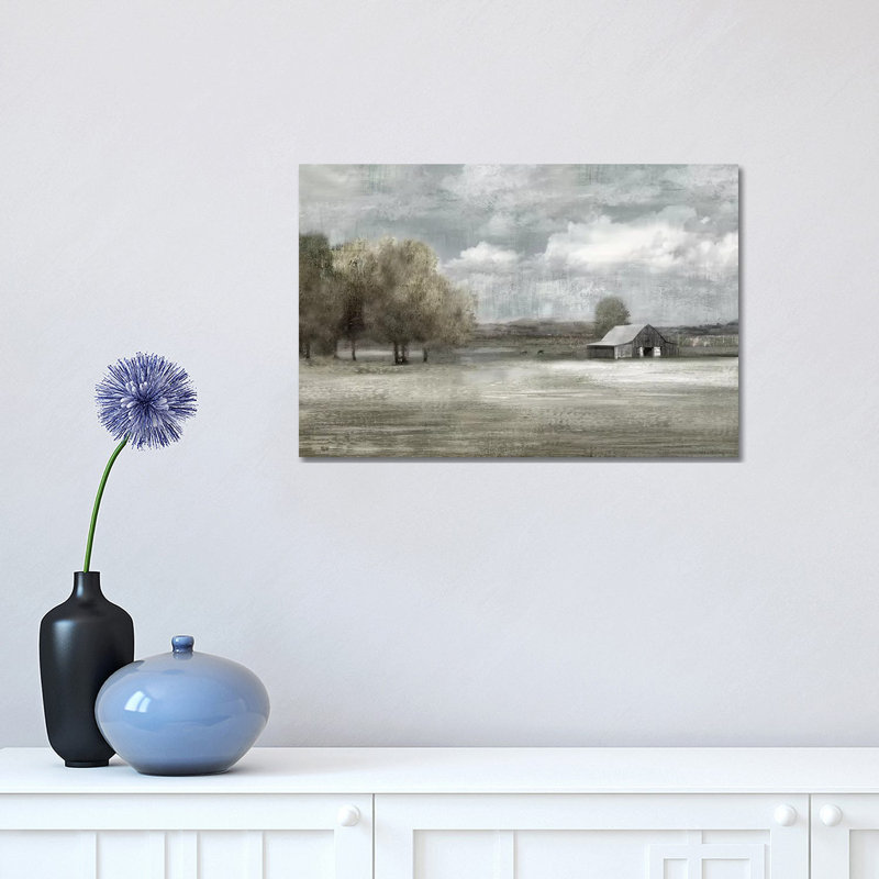 " Country Quiet " by Nan, Wrapped Canvas, 12" H x 18" W x 1.5" D
