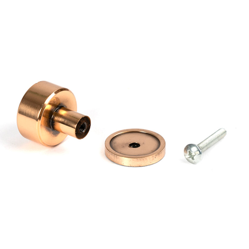 Round Knob, 2.5 cm, Polished Bronze