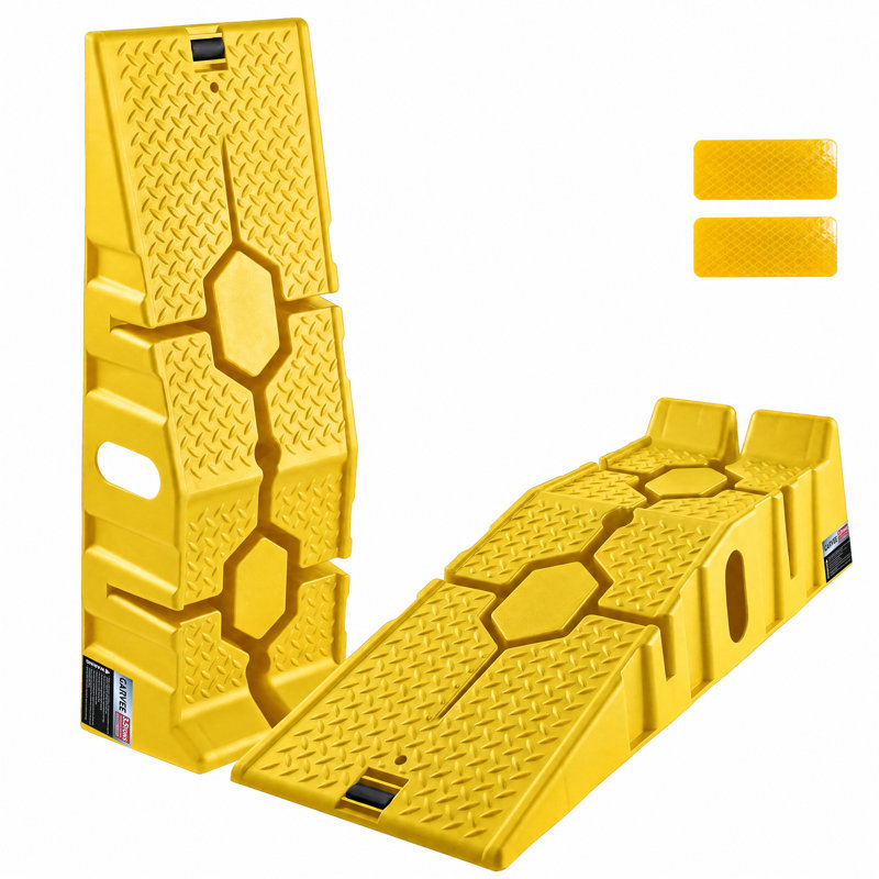 Rampe de manutention industrielle - Rampe de chargement / d'accès, finition jaune haute visibilité - Couleur: jaune, Jaune