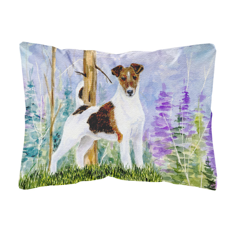 Coussin décoratif intérieur/extérieur terrier Jack Russell
