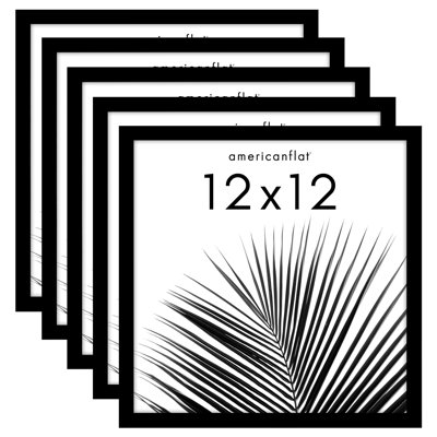 Picture Frame - Set of 5 - Photo Frame with Polished Plexiglass for Tabletop and Wall Display