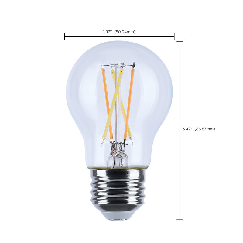 4.5 Watt LED A15 3000K-2000K Warm Dimming Medium Base Clear Finish, Clear