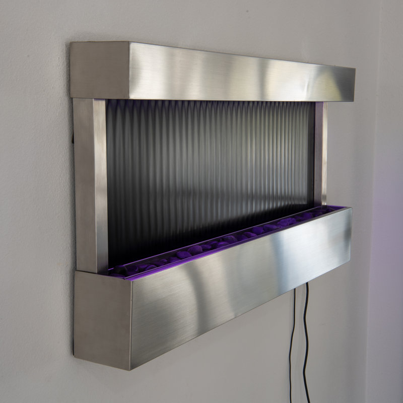 Avalea Weather Resistant Wall Base Fountain with Light