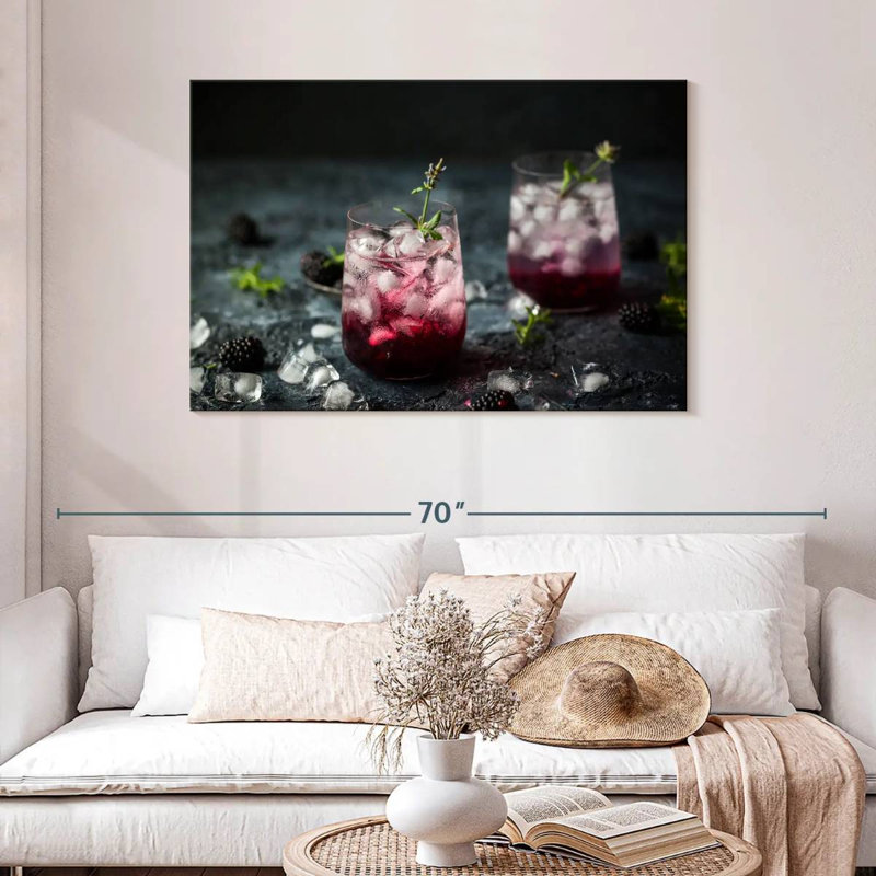 Yarlin Blackberry Lemonade Cocktails, 30" H x 45" W