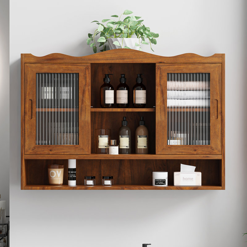Armoire murale l 35,4 po, Brun