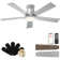 Ceiling Fans With Lights - 42" 5 - Blade Low Profile Ceiling Fan With Light