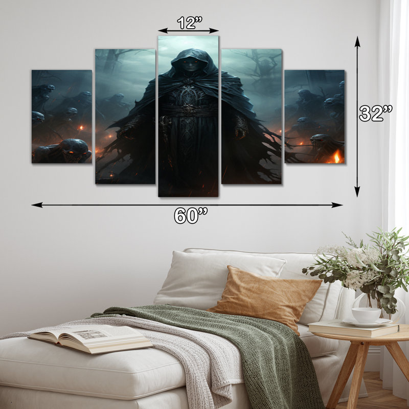 Alemany - Superheros Canvas Print - 5 Panels