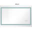Miroir de salle de bain 40 po x 28 po à DEL avec façade et rétroéclairage, miroir de meuble-lavabo mural, anti-buée, mémoire, 3 couleurs, réglable en continu