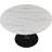 Sevinc Round Unfinished Glass Top Metal Base Dining Table-317361750-317361749
