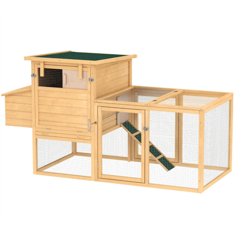 Poulailler en bois avec nichoir