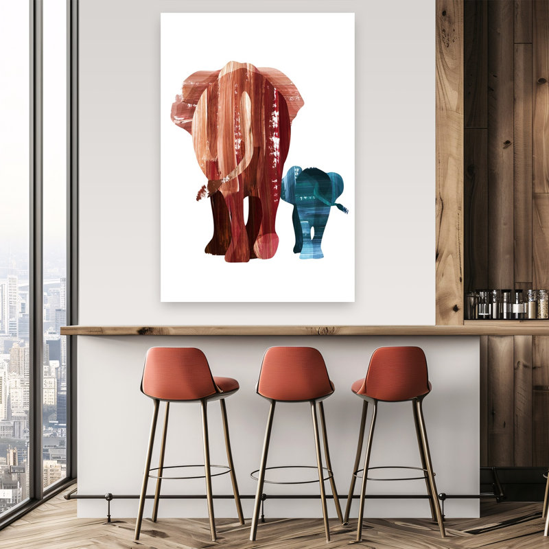 A Walk Together Contemporary Wall Art Print by Goed Blauw - Print, 152.4cm H x 101.6cm W