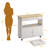 Rolling Kitchen Island With Storage Cabinet, 35.4'' Width Kitchen Cart, 2 Drawers Island Table, Portable Mobile Kitchen Island With Towel Rack, Wood Top And Lockable Wheels, White