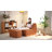 33.7" Bean Bag Lounge Chair With Ottoman-641931362