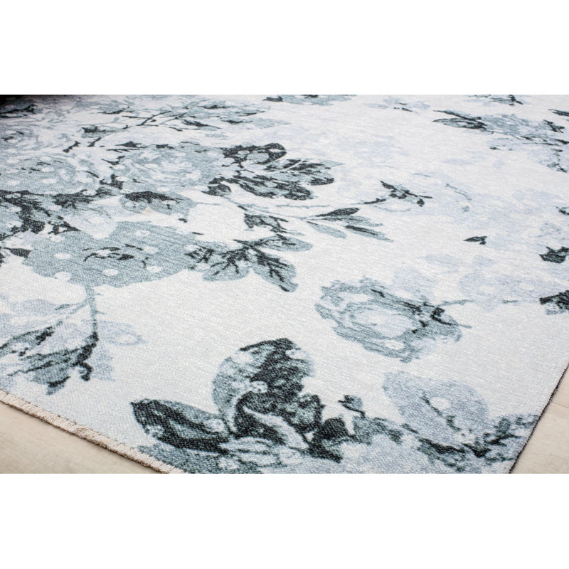 Tapis bleu Eloise, Rectangle 2 pi 7 po x 4 pi