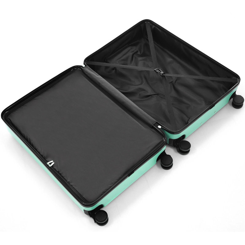 Ensemble de bagage 3 pièces, valises durables en ABS léger avec roues pivotantes et serrure TSA, bagages de cabine et bagages de cabine (20 po / 24 po / 28 po)