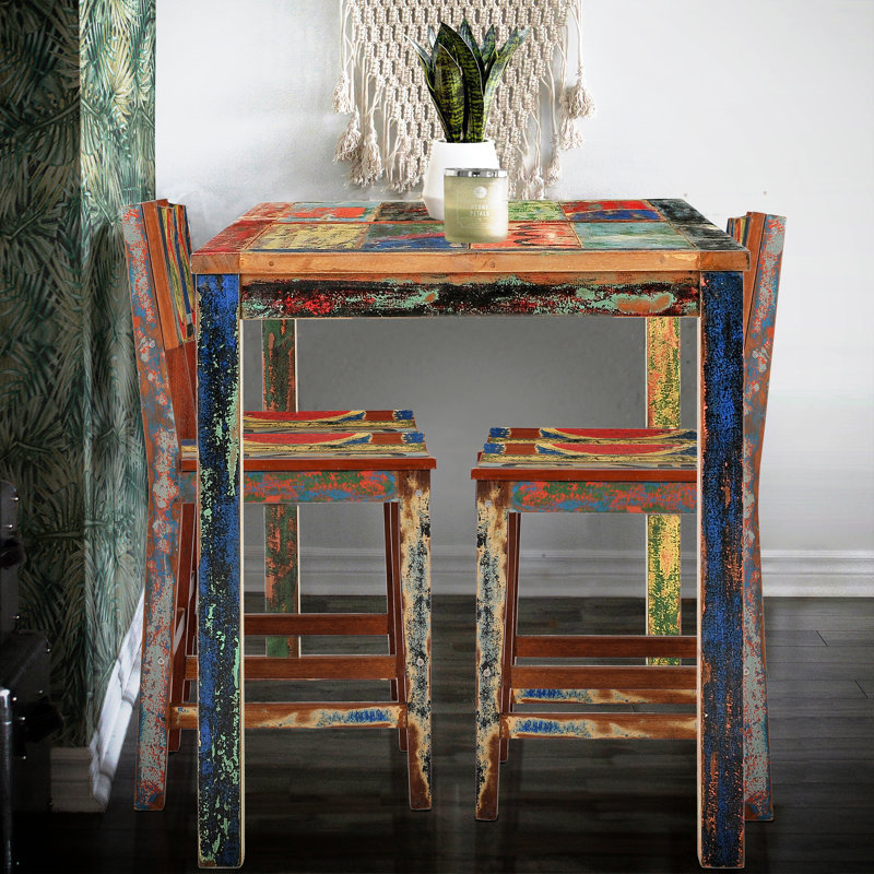 Marina Del Teak Solid Wood Dining Table