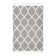 Tapis géométrique gris en polyester tissé à la machine Jocelynmarie