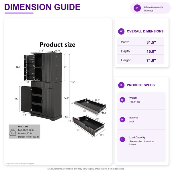 Dimensions du produit