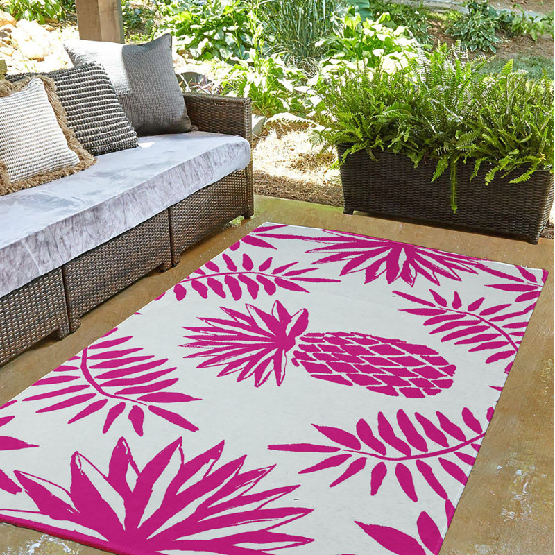 Chenille Floral Indoor Rug, Rectangle 5' x 7'