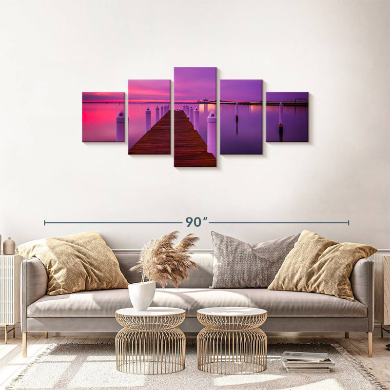 Aletra Chesapeake Bay Dock Sundown, 30" H x 68" W