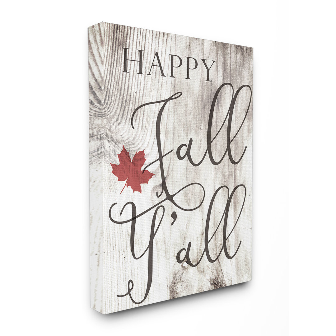 " Happy Fall Y " by Daphne Polselli The Holiday Aisle® 
