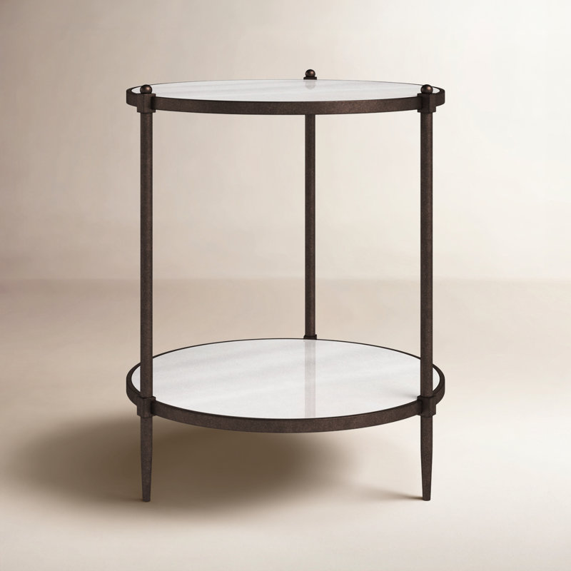 Peninsula Mirrored Side Table