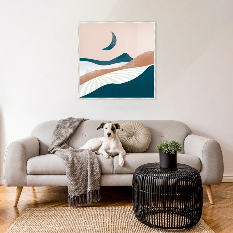 «Peaceful Landscape II» par Arctic, reproduction d'art sur toile encadrée, H 30 po x l 30 po