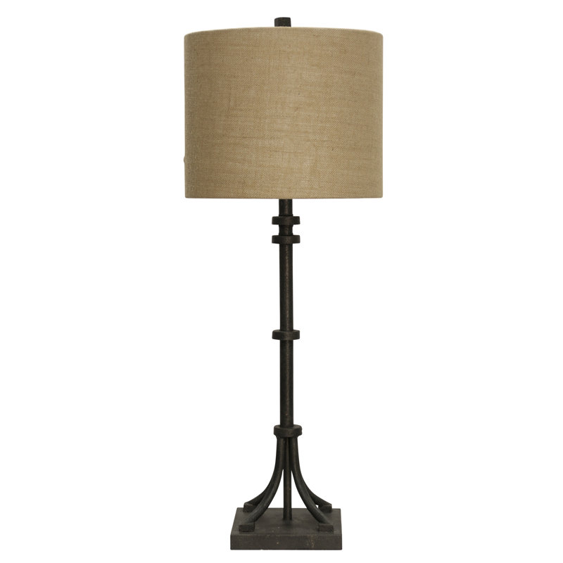 36" Table Lamp, Bronze, Beige